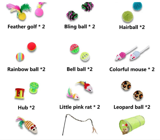 Mega Pack Pawly™ – 21 Brinquedos para Gatos